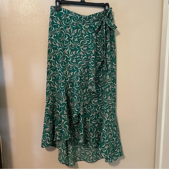 Max Studio Dresses & Skirts - Max Studio Green Floral Maxi Wrap Skirt